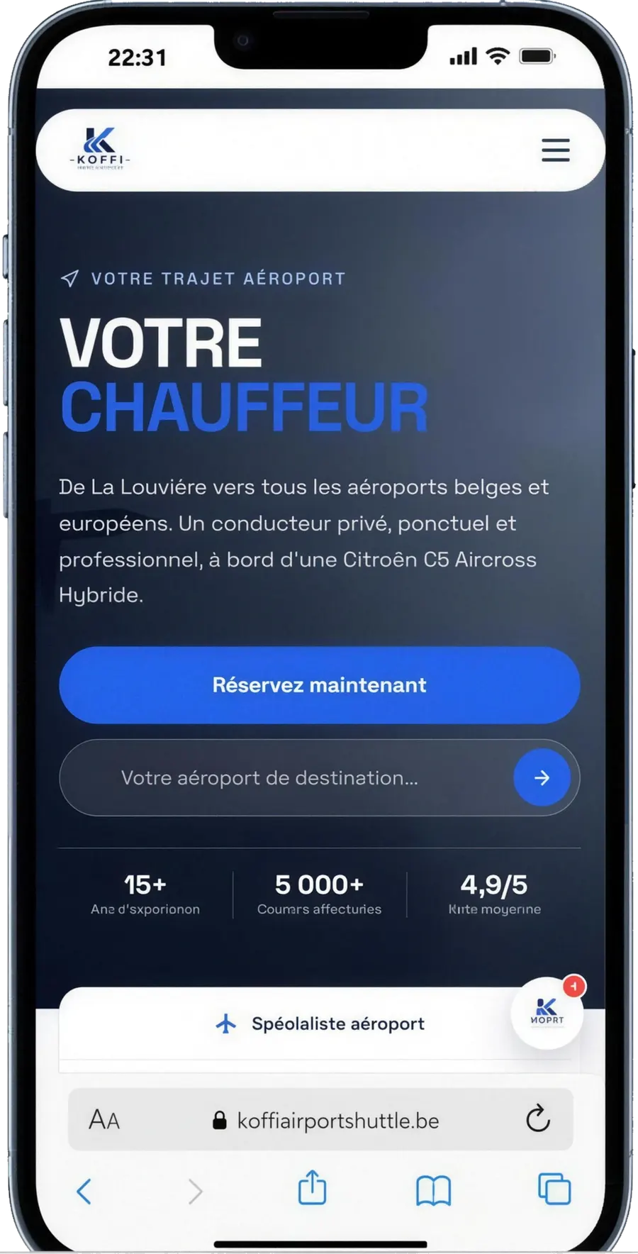 Koffi Airport Shuttle — mobile 1