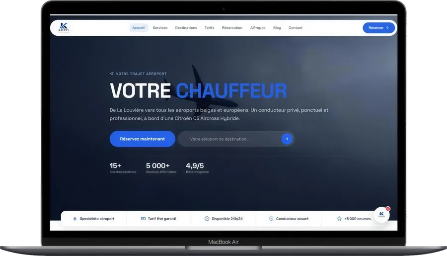 Koffi Airport Shuttle — web 2