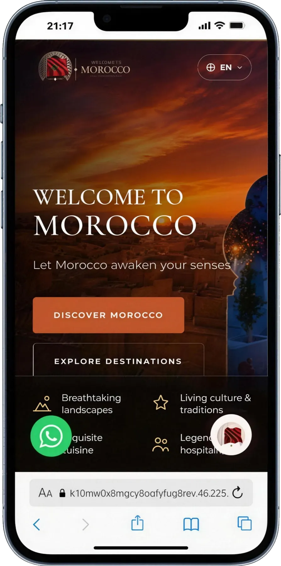 Welcome to Morocco — mobile 1